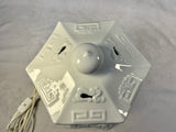 White Ceramic Blanc de Chine Lantern 12" Lamp