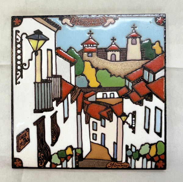 Andalucia St. Germier Street Scene 6 x 6 Square Tile Spain