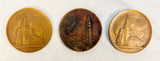 Frederick H. Ecker Metropolitan Life Insurance Co. Medallions, 1933 & 1956 - Lot of 3