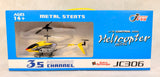 Juncheng VR Control Mini Helicopter JC306 - Yellow, Brand New!