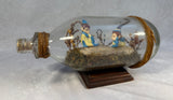 Vintage Elf Scene in a Bottle