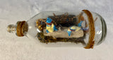 Vintage Elf Scene in a Bottle