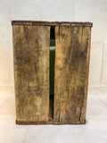Springtime Beverages Sheboygan, Wis. Wooden Bottle Crate - Green Lettering