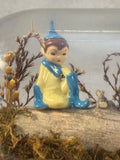 Vintage Elf Scene in a Bottle