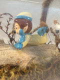 Vintage Elf Scene in a Bottle