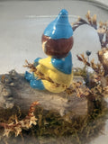 Vintage Elf Scene in a Bottle
