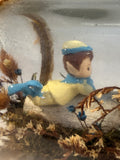 Vintage Elf Scene in a Bottle