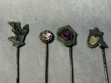 Vintage Alpaca & Taxco Mother of Pearl Cocktail Forks - Lot of 10