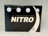 Nitro Ultimate Distance 12 White Golf Balls - Like New, Unstruck