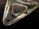 Mid-Century Triangular Glass Ashtrays by Val St. Laurent - Set of 6