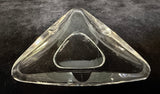 Mid-Century Triangular Glass Ashtrays by Val St. Laurent - Set of 6