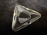 Mid-Century Triangular Glass Ashtrays by Val St. Laurent - Set of 6