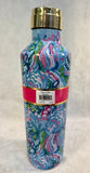 Lilly Pulitzer Aqua La Vista 25 oz. Stainless Steel Canteen
