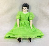 20" Porcelain Doll with New Body Clothes