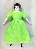 20" Porcelain Doll with New Body Clothes