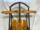 Vintage Paris Champion Fastback Wood Metal Sled Model 650