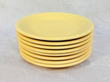 Fiesta Pale Yellow 7" Side Plates - Lot of 8