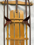 Vintage Paris Champion Fastback Wood Metal Sled Model 650