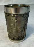 Feinzinn Embossed Pewter Cup