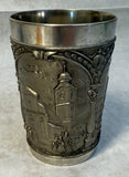 Feinzinn Embossed Pewter Cup