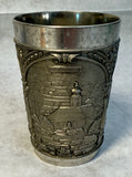 Feinzinn Embossed Pewter Cup