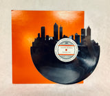 Records Redone Atlanta Founded 1847 City Skyline Vinyl Album Wall Art