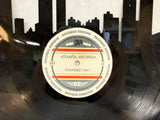 Records Redone Atlanta Founded 1847 City Skyline Vinyl Album Wall Art