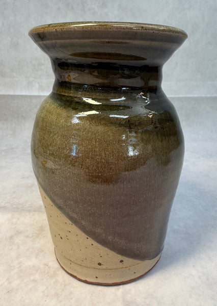 Two-Tone Glazed Stoneware Vase