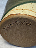 Two-Tone Glazed Stoneware Vase