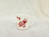 Vintage Hazel Atlas Tom and Jerry Punch Bowl and 5 Cups