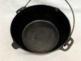 No. 10 Cast Iron 12 5/8" Dutch Oven Camp Pot