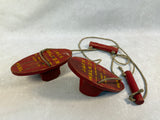 Vintage Jack Walker Children's Wooden Foot Stilts, Atlanta Toy Mfg. Co., c. 1920