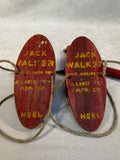 Vintage Jack Walker Children's Wooden Foot Stilts, Atlanta Toy Mfg. Co., c. 1920