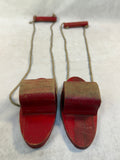 Vintage Jack Walker Children's Wooden Foot Stilts, Atlanta Toy Mfg. Co., c. 1920