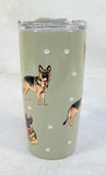 Serengeti German Shepherd 20 oz. Tumbler with Slide Lid - Brand New!