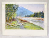Hoh River, Olympic National Park 10.5" x 7" Original Pastel Art by Bob Palmerton