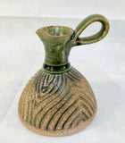 Set of Stoneware Cruet and 2 Plates