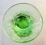 Fire & Light Handmade Glass Green Wine Goblets - Set of 6