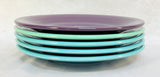 Fiesta Turquoise, Green & Mulberry Plates & Bowls - Lot of 10