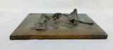 Nancy DuPont Twyman Bullfight Bronze Relief Wall Plaque