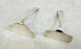 Vintage Boxed Pair of Silver Plated Baby Food Pushers