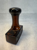 Vintage AVON Indian Head and PAID Stamp Brown Glass Men's Cologne Bottles
