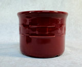 Longaberger Pottery Cranberry Platter and Crock w/Lid