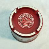 Longaberger Pottery Cranberry Platter and Crock w/Lid