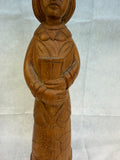 Junior TE - PI 18" Carved Wood Statuette