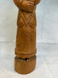 Junior TE - PI 18" Carved Wood Statuette