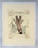 Giraffe Limited Edition Print, Signed by Artist