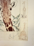 Giraffe Limited Edition Print, Signed by Artist