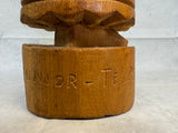 Junior TE - PI 18" Carved Wood Statuette