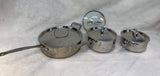 Cuisinart Cookware Set - 4 qt. Pan, 2 qt. Pot, 1.5 qt. Pot w/Lids